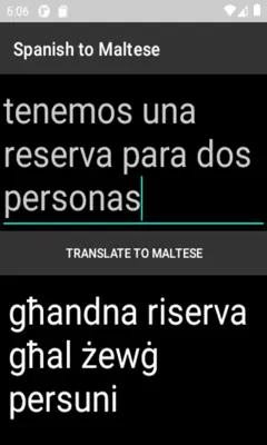 Spanish to Maltese Translator android App screenshot 1